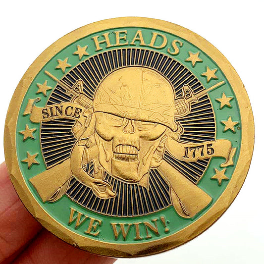 Skull Helmet Commemorative Coin